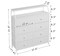 Bedroom Drawer Dresser with Shelves Large Capacity Organizer Tower for Closet with Faux Leather Chest of Drawers Tall Dressers for Living Room Hallway with Wood Top and Sturdy Steel Frame